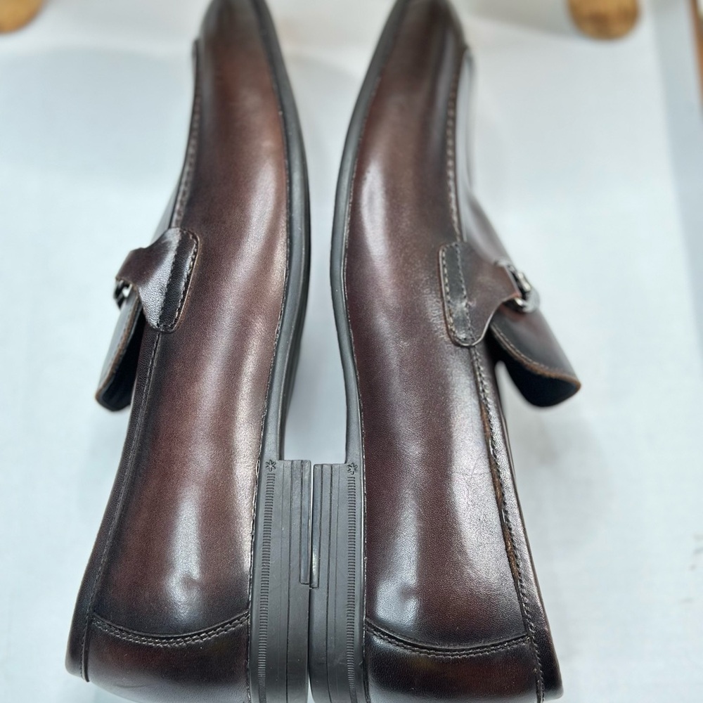 Nordstrom Men Brown Leather Carlson Bit Loafer Ortholite Comfort Sz 10.5 - Picture 12 of 14